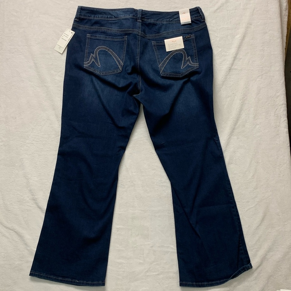 Melissa McCarthy Seven7 slimming silhouette system Jeans boot Size 22 new